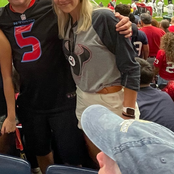 UTS Official NFL Apparel Houston Texans Heathered Burnout Long Sleeve Shirt - Picture 4 of 4